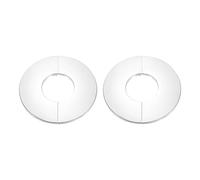 sourcing map Mur Division Bride, 2pcs 201 Inox Acier Rond Rosace Plaque pour 60mm Diamètre Tuyau