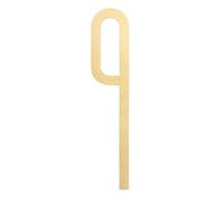 sourcing map Numéros de maison en laiton massif de 10 cm de hauteur pour extérieur, boîte aux lettres nordique, autocollants pour décoration murale, porte, appartement, bureau, hôtel, chambre, adresse