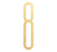 sourcing map Numéros de maison en laiton massif de 10 cm de hauteur pour extérieur, boîte aux lettres nordique, autocollants pour décoration murale, porte, appartement, bureau, hôtel, chambre, adresse