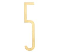 sourcing map Numéros de maison en laiton massif de 10 cm de hauteur pour extérieur, numéros de boîte aux lettres nordiques autocollants pour décoration murale, porte, appartement, bureau, hôtel