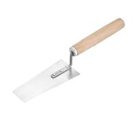 sourcing map Outil à main de maçonnerie, 17 x 5/7,5 cm, truelle pointue en acier au carbone avec poignée en bois de 17,5 cm pour béton, ciment plâtre, mortier, stuc, carrelage, blanc