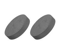 sourcing map Paquet de 2 Rond Graphite Bloc Disque Lingot 50x10mm