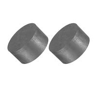 sourcing map Paquet de 2 Rond Graphite Bloc Disque Lingot 50x25mm