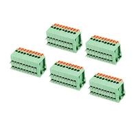sourcing map Paquet de 5 PCB Ressort Bornier Connexion KF141R 150V 2A | 2.54mm, 9 Positions, 90 Degré pour PCB Tableau Électroniques Ordinateurs