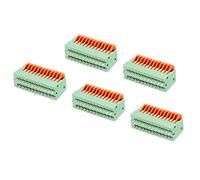 sourcing map Paquet de 5 PCB Ressort Bornier Connexion KF141V 150V 2A | 2.54mm, 12 Positions pour PCB Tableau Électroniques Ordinateurs