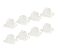 sourcing map Paquet de 50 LED Néon Montage Clips 6mm Silicone LED Néon Flex | Bande Eclairage, Fixation Pinces Support, Apte