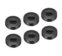sourcing map Paquet de 6 Carbone Brosse Support Capuchon Moteur 22mm OD | Électrique Brosse Plastique Couverture Fil Noir, 6.4mm Hauteur