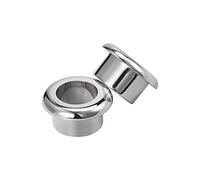 sourcing map Passe Câble Bureau Oeillet 18mm pour Organisation et Protection Corde Nylon Argenté Paquet de 2