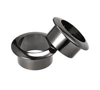 sourcing map Passe Cable Bureau Oeillet 30mm pour Organisation et Protection Corde Nylon Foncé Gris Paquet de 2