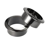 sourcing map Passe Câble Bureau Oeillet 36mm pour Organisation et Protection Corde Nylon Foncé Gris Paquet de 2
