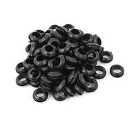 sourcing map Passe Câble Caoutchouc Passe Fil Caoutchouc Oeillet Protecteur câble électrique joint noir câblage intérieur 10mm Dia 80pcs