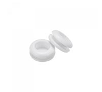 sourcing map Passe Fil Caoutchouc Œillet Montage Diamètre 12mm Rond Passe Câble Caoutchouc Double Face pour Fil Protection Blanc Paquet 10