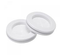 sourcing map Passe Fil Caoutchouc Œillet Montage Diamètre 30mm Rond Passe Câble Caoutchouc Double Face pour Fil Protection Blanc Paquet 20