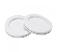 sourcing map Passe Fil Caoutchouc Œillet Montage Diamètre 60mm Rond Passe Câble Caoutchouc Double Face pour Fil Protection Blanc Paquet 6