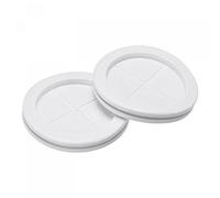 sourcing map Passe Fil Caoutchouc Œillet Montage Diamètre 70mm Rond Passe Câble Caoutchouc Double Face pour Fil Protection Blanc Paquet 4