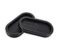 sourcing map Passe Fil Caoutchouc Oeillet Ovale Double Face Support Dimension 85 x 38mm Passe câble Caoutchouc Protection 10pcs