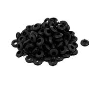 sourcing map Passe Fil Caoutchouc Oeillet Passe Câble Protecteur câble électrique joint noir câblage 6mm diamètre intérieur 100pcs