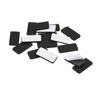 sourcing map Patins de Chaise Feutre Tampon Meuble Autoadhésif 30mm x 15mm 3mm Épais Noir 48Pcs