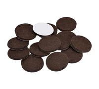 sourcing map Patins de Chaise Feutre Tampon Meuble Autoadhésif 40mm Diamètre 5mm Épais Plancher Protecteurs Marron 40Pcs
