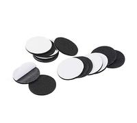 sourcing map Patins de Chaise Feutre Tampon Meuble Autoadhésif 40mm Diamètre Rond 3mm Epais Noir 28Pcs