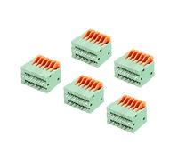 sourcing map PCB Ressort Bornier Connexion KF141V 150V 2A 2.54mm 6 Positions pour PCB Tableau Électroniques Ordinateurs Paquet de 5