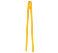 sourcing map Pince à toast en silicone de 29 cm, pince de cuisine résistante à la chaleur, ustensile de cuisine pour grille-pain, salade, barbecue, bacon, steak frit, jaune