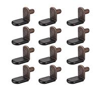 Sourcing map Pince de support pour étagère, support L, meuble de placard, support de fixation avec trou, pour meubles de cuisine, étagère de livre, fournitures