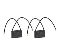 SOURCING MAP Plafond Ventilateur Condensateur CBB61 1uF 250V AC 2 Fils Métallisé Polypropylène Film Condensateur 36x23x12mm 2Pcs