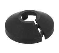 sourcing map Plaque d'étanchéité, 1 pièce de 12 mm - Convient pour bride de tuyau fendu de 1 cm de diamètre extérieur - Plaque de protection en plastique PP (noir)