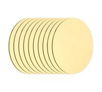 sourcing map Plaque ronde en laiton, 50 mm de diamètre, feuille de cuivre pure, 0,8 mm H62, laiton, cuivre, tôle métallique pour l'artisanat, travaux de bricolage, réparations électriques