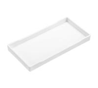 sourcing map Plateau De Service Petit Blanc Mini Plateau 10 Cm X 20 Cm Plateau Rectangulaire En Plastique Plateaux De Service En Bois Décoratifs Pour Petit-Déjeuner, Cuisine, Salle De Bain