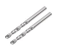 sourcing map Plein Carbure Hélicoïdal Foret Pointes 2.7mm C2/K20 Tungstène Carbure Droite Tige Spirale Cannelures Perçage Fraise 2pcs