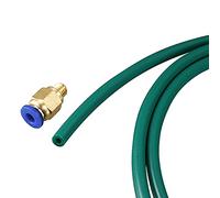 sourcing map Pneumatique PTFE Air Tubes Tuyau Trousse 4mm Diamètre Externe 2mm Diamètre Interne 1M Longueur Vert avec M6 Rapide Raccord