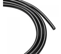 sourcing map Pneumatique Tube - Polyuréthane Air Compresseur Tuyau Tuyau, Appliquer à Air Conduite Transfert (4mm OD 2.5mm ID, 16Ft, Noir)