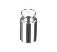 sourcing map Poids d'Étalonnage 50g F1 Précision Acier Inoxydable pour Balance Numérique