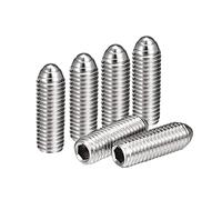 sourcing map Pointe à Bille Ensemble Vis M10 x 30mm 304 Inox Acier Métrique Ressort Hexagonal Prise Vis 6pcs
