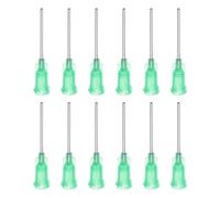 sourcing map Pointe émoussée Distribution Aiguille pour Liquide Colle Pistolet, 18G 1", 20 Pcs (Vert)