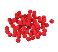 sourcing map Pom Feutre Boules Feutrage Tissu 1.5cm 15mm Rouge pour Maison Artisanat Projet Bricolage Paquet de 100