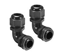 sourcing map Presse-étoupe M20 90° Joint hydrofuge 9mm-14mm Dia fil câble 2Pcs
