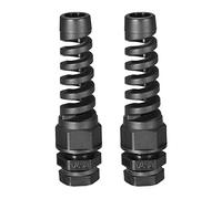 sourcing map Presse-étoupe PG7 Nylon étanche IP68 conjoint 4.5-7.8mm Dia Fil 2Pcs