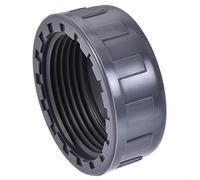sourcing map PT1-1/4 Capuchon Raccord Tuyau PVC Rond Femelle Filetage Tuyau Connecteur pour Jardin et Déhors Eau Tuyau Terminal Gris