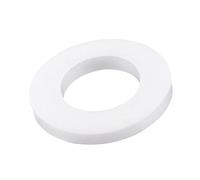 sourcing map PTFE Plat Rondelles 18mm Diamètre Externe 10mm Diamètre Interne 2mm Épais 1/2 Pouce Trou Bride Joint Blanc Paquet de 10