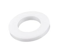 sourcing map PTFE Plat Rondelles 18mm Diamètre Externe 10mm Diamètre Interne 2mm Épais 1/2 Pouce Trou Bride Joint Blanc Paquet de 5