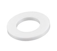 sourcing map PTFE Plat Rondelles 22mm Diamètre Externe 12mm Diamètre Interne 2mm Épais Bride Joint Blanc Paquet de 10