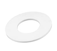 sourcing map PTFE Plat Rondelles 78mm Diamètre Externe 38mm Diamètre Interne 3mm Épais DN32 Bride Joint Blanc Paquet de 2