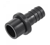 sourcing map PVC Tuyau Raccord 14mm Barbelé x 20mm OD Spigot Droite Tube Adaptateur Tuyau Rapide Connecteur Noir