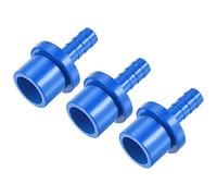 sourcing map PVC Tuyau Raccord 8mm Barbelé x 20mm OD Spigot Droite Tube Adaptateur Tuyau Rapide Connecteur Bleu Coffret de 3