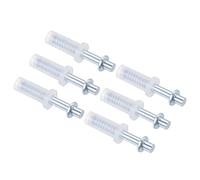 sourcing map Quincaillerie pour Porte Pliante, Lot de 6 Pivots Supérieurs pour Porte Pliante, Kit de Réparation pour Quincaillerie de Porte Pliante de Placard, Couleur Argent