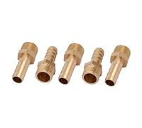 sourcing map Raccord Cannelé 1/4BSP Filetage mâle 8mm raccord tube adaptateur Connect 5pcs