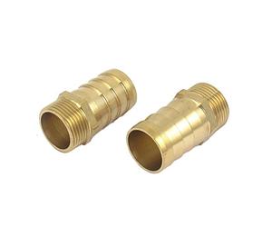 sourcing map Raccord Cannelé 3/4BSP Filetage mâle vers 25 mm adaptateur droit 2 pièces